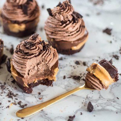 Chocolate and Peanut Butter Cupcakes