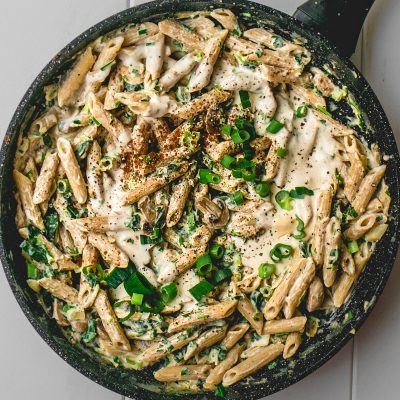 Creamy Cashew and Mushroom Pasta