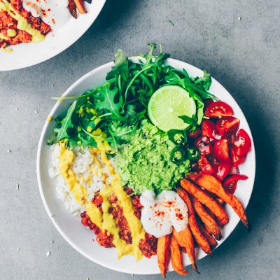 Mixed Vegetable and Rice Fajita Bowl