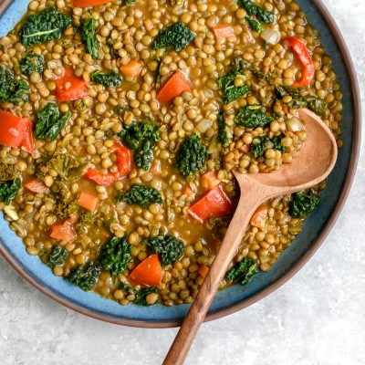 Harissa and Red Pepper Lentil Stew