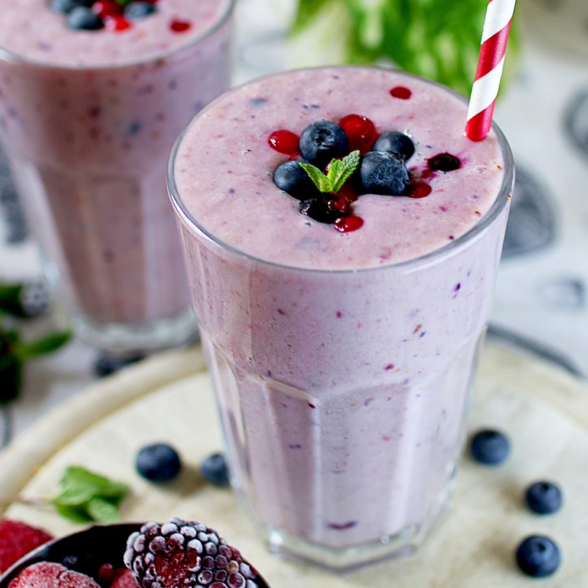 Mixed Berry Smoothie Free Vegan Meal Plans Veahero