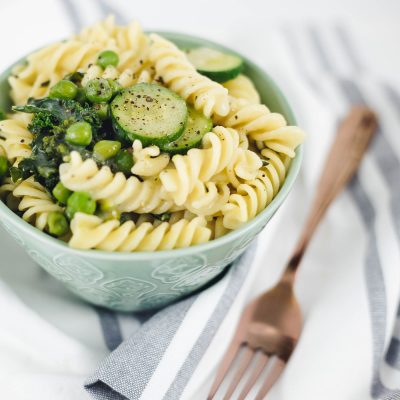 Courgette and Pea Pasta