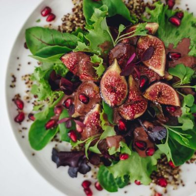 Roasted Fig and Pomegranate Salad