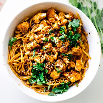 Garlic Pasta with Cauliflower