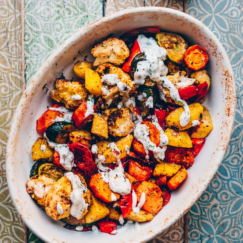 Roasted Garam Masala Vegetables Free Vegan Meal Plan Veahero