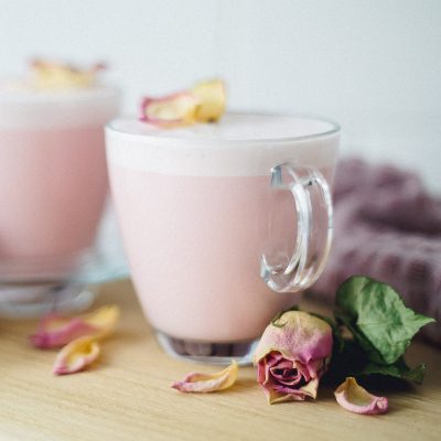 Cardamom Rose Latte