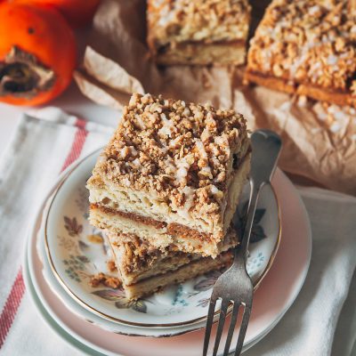 Persimmon Streusel Cake